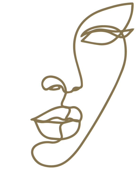 Medical Beauty Ernst – Line-Art Gesichts-Illustration